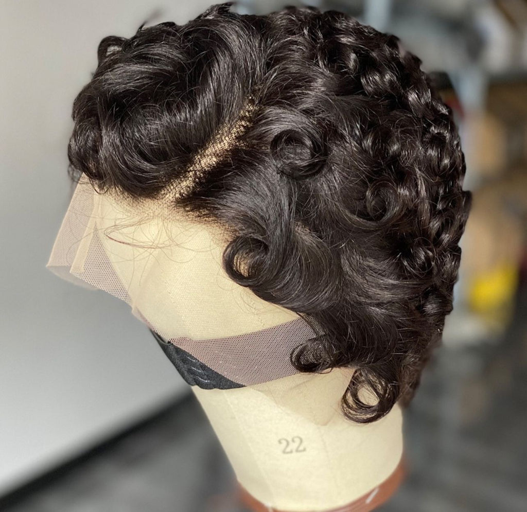 Burmese 6” Frontal  Pixie wig