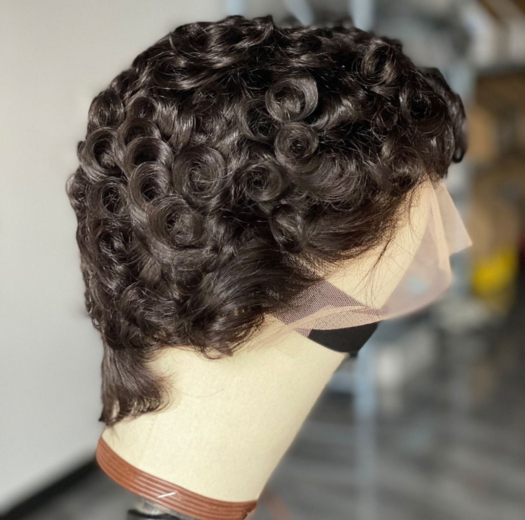 Burmese 6” Frontal  Pixie wig