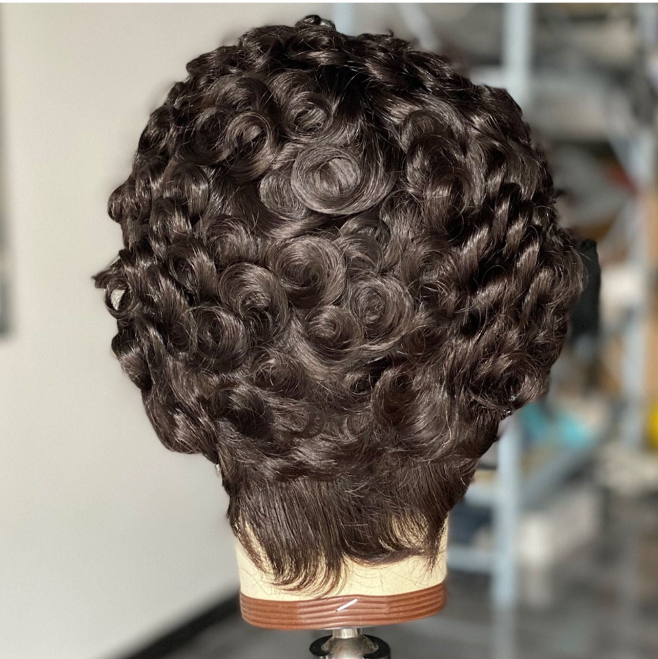 Burmese 6” Frontal  Pixie wig