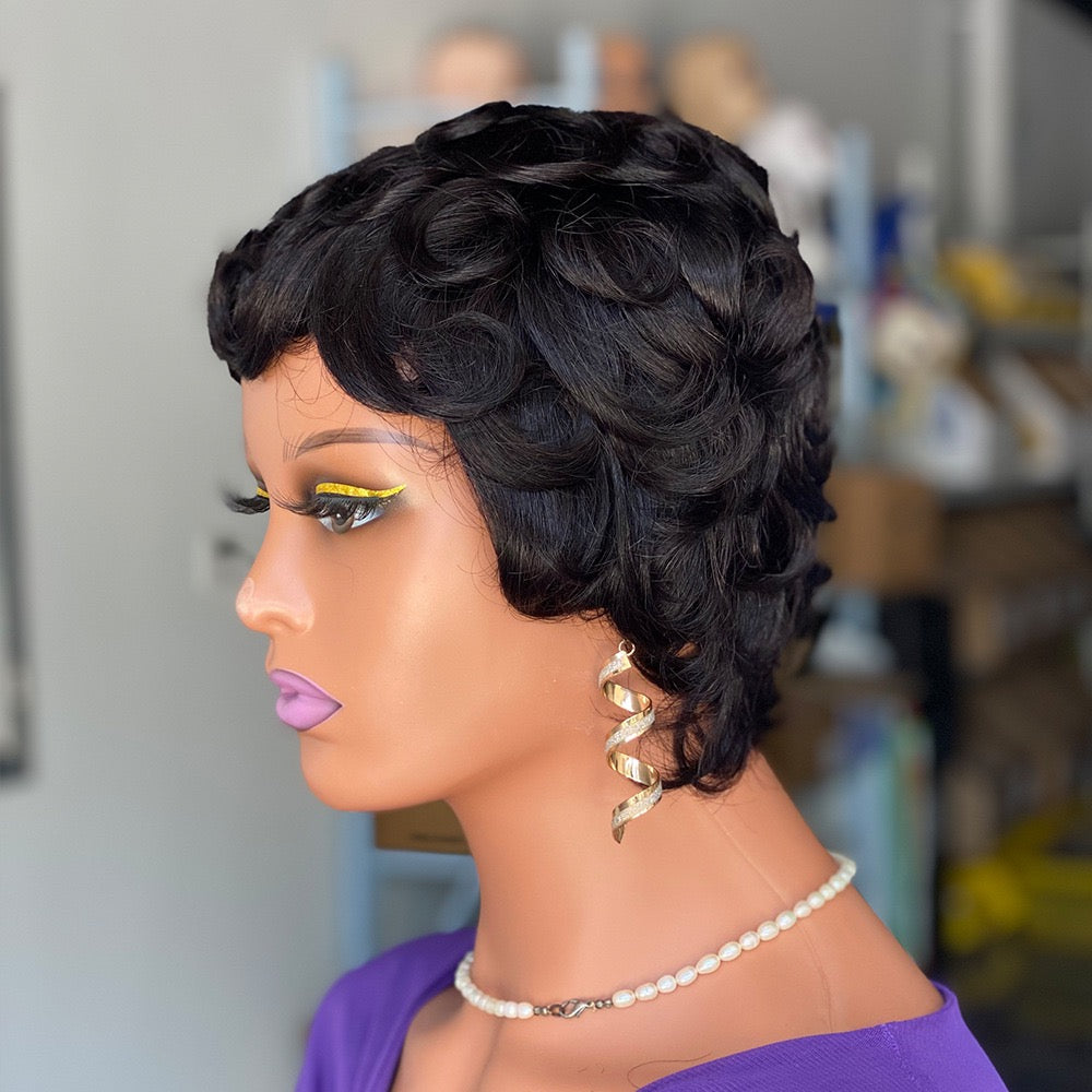 Burmese 4” Pixie  Wig